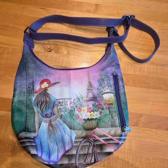 Anna by AnuschkaMedium Crossbody - 8207 Paris sunrisegenuine leather bag - Picture 1 of 7
